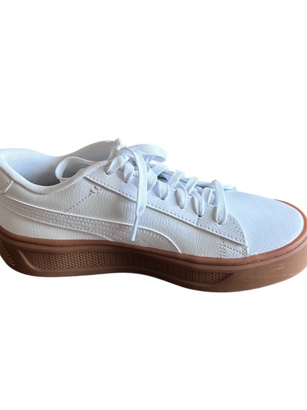 PUMA Smash Platform V3 Sneakers Size 8 Women’s Style 390758-21 White NWOT - Picture 3 of 9
